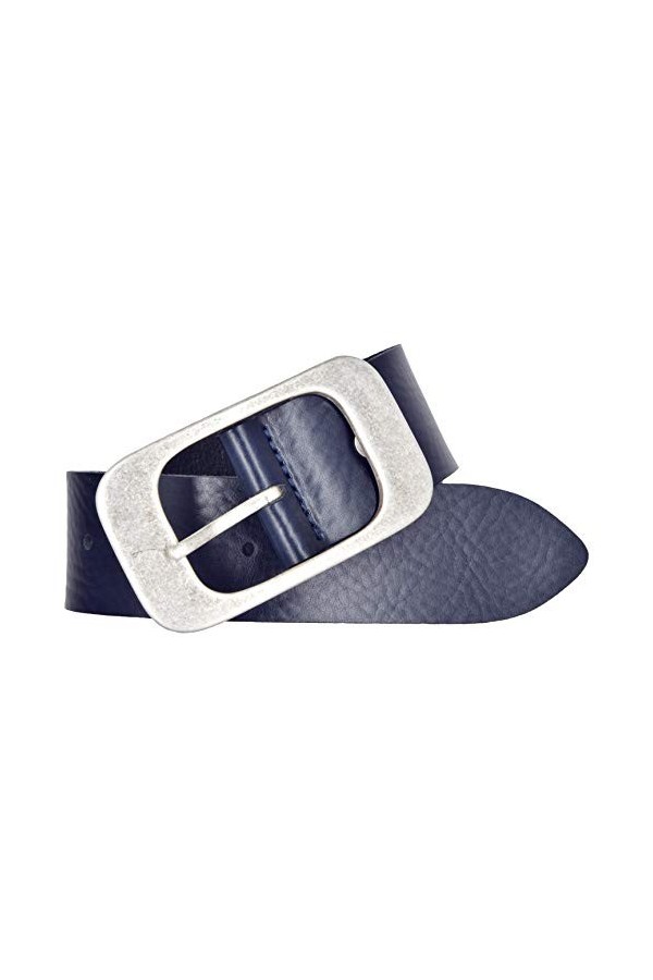 Bernd Götz 401973-0045 Ceinture en cuir nappa pour femme Bleu marine - Bleu - bleu, 105