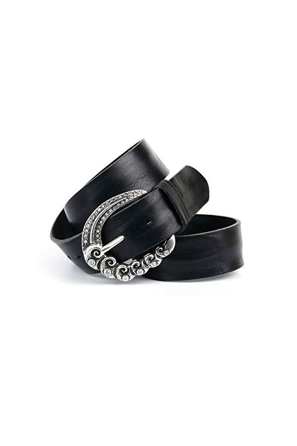Anthoni Crown 2de.310 Ceinture, Noir Schwarz 010 , 100 Taille Fabricant: 85 Femme