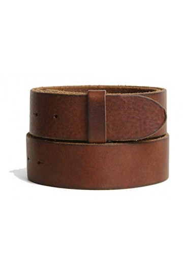 VaModa Ceinture en cuir 4cm | Jeans Belt 40mm pour homme et femme | modèle Utah | couleur cognac, Longueur-100cm, Druckknop