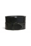 VaModa Ceinture en cuir 4cm | Jeans Belt 40mm pour homme et femme | modèle Utah | couleur noir, Longueur-90cm, Druckknopfsy