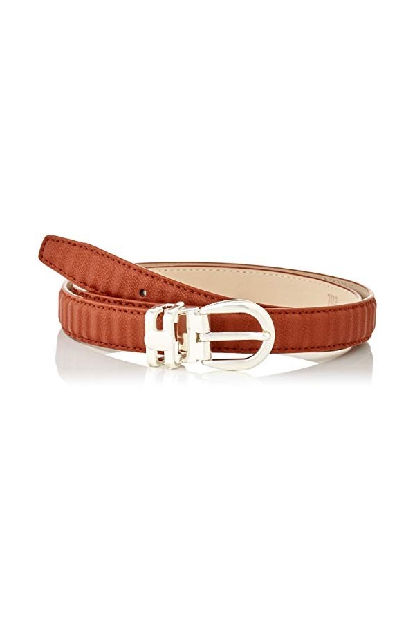 Anthoni Crown Ledergürtel Ceinture, Argenté, 105 Femme