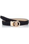 Anthoni Crown Ledergürtel Ceinture, Beige, 80 cm Femme