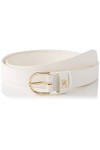 Tommy Hilfiger Ceinture Femme TH Timeless 2.5 Ceinture Cuir, Ecru Feather White , 135