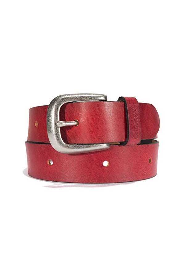 Carhartt Continuous Belt, Burgundy with Nickel Roller Finish, M