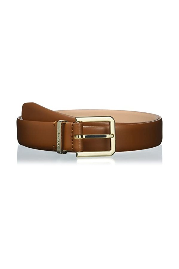 Calvin Klein CK Must Metal Loop Belt 25MM Ceinture, Cognac, 95 cm Femme