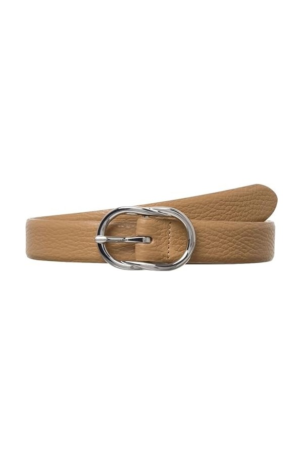 BRAX Gürtel Damen schmaler Ledergürtel Ceinture, Walnut, 85 Femme