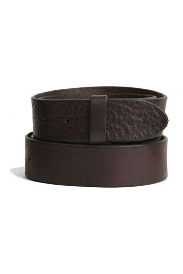 VaModa Ceinture en cuir 4cm | Jeans Belt 40mm pour homme et femme | modèle Oil Vintage | couleur brun, Longueur-100cm, Druc
