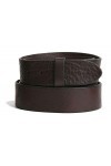 VaModa Ceinture en cuir 4cm | Jeans Belt 40mm pour homme et femme | modèle Oil Vintage | couleur brun, Longueur-100cm, Druc