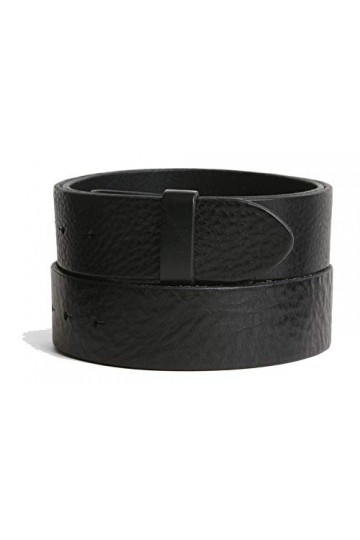 VaModa Ceinture en cuir 4cm | Jeans Belt 40mm pour homme et femme | modèle Oil Vintage | couleur noir, Longueur-80cm, Druck
