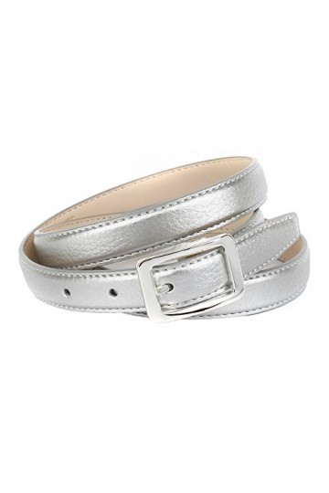 Anthoni Crown A1WETS3 Ceinture, Argent Beige/Argent 034 , 80 cm Femme