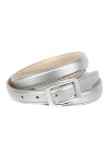 Anthoni Crown A1WETS3 Ceinture, Argent Beige/Argent 034 , 80 cm Femme