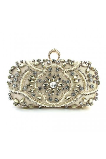 Sac de fête Pochette de soirée for femme 6x19,5x10cm Sac de banquet Color : Gold, Size : 6x19.5x10cm 