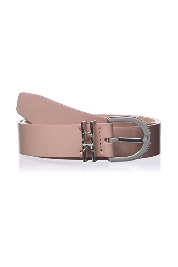 Calvin Klein Ceinture Femme Ck Must Ck Loop Belt 3.0 cm Ceinture Cuir, Rose Cafe Au Lait , 100 cm