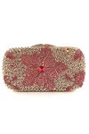 Sac de fête Femmes Strass Fleur Soirée Sac À Main Noble Porte-Monnaie Élégant Portefeuille De Mariage dembrayage Bourse Sac 