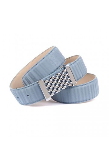 Anthoni Crown Ledergürtel Ceinture, Himmelblau, 100 Femme