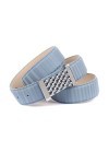 Anthoni Crown Ledergürtel Ceinture, Himmelblau, 100 Femme