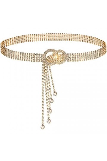 Fleur Mince Ceinture De Mariée À La Main Strass Cristal Perles Robe De Mariée Ceinture-Ceinture 8 Or