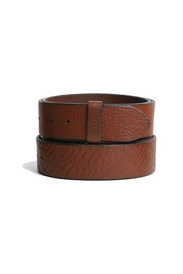VaModa Ceinture en cuir 4cm | Jeans Belt 40mm pour homme et femme | modèle Oil Vintage | couleur brun, Longueur-100cm, Druc
