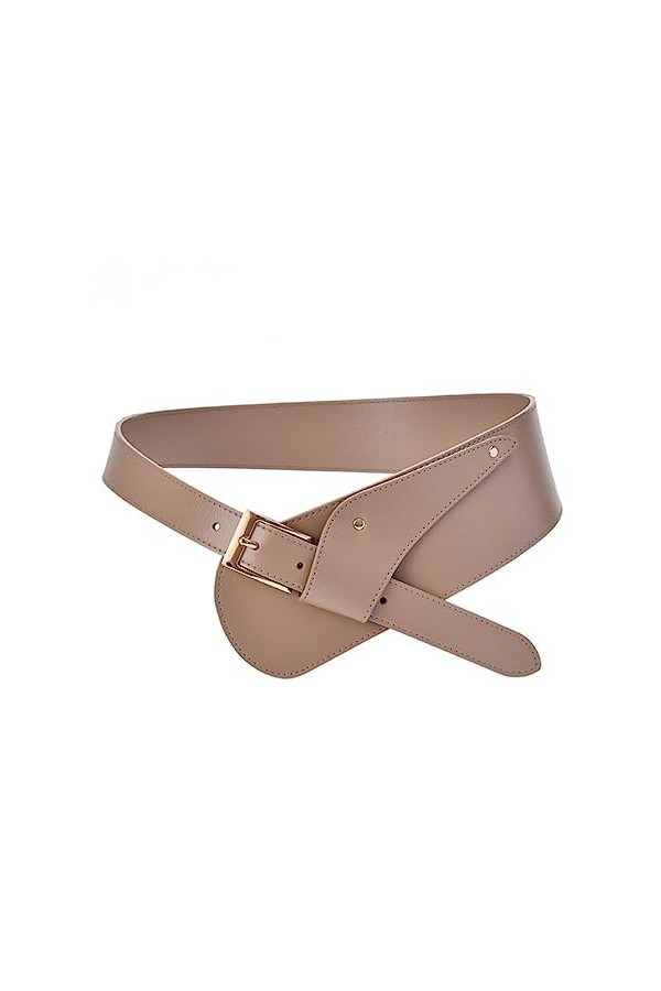 SCOOVY 1 Pc Mode Femmes Oblique insérer Large Taille décoration Cuir Ceinture Bonbons Couleurs Match avec Manteau Pull Taille