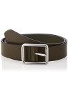 LEVIS FOOTWEAR AND ACCESSORIES Womens Mid-Width Center Bar Belt, Dark Army Green, 105
