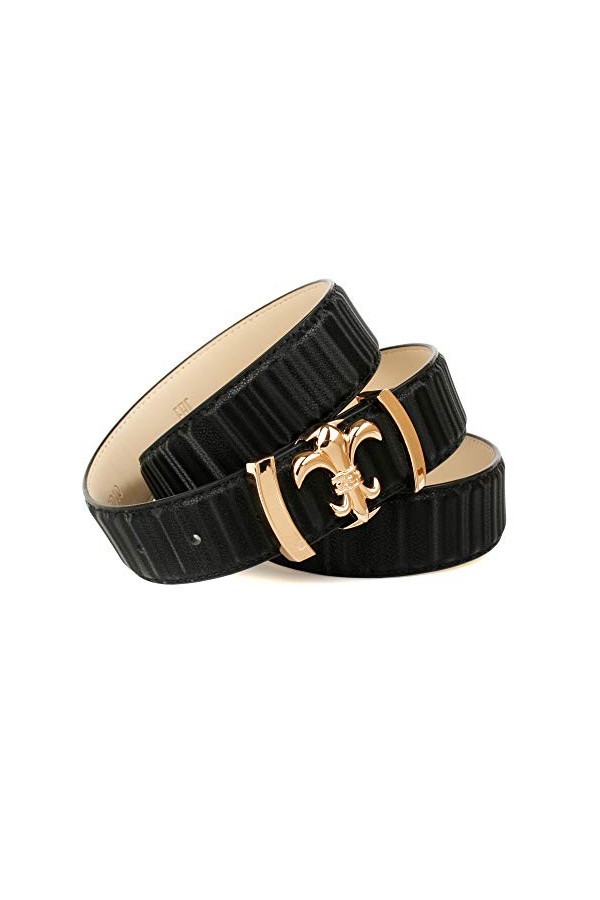 Anthoni Crown Ledergürtel Ceinture, Schwarz, 100 Femme