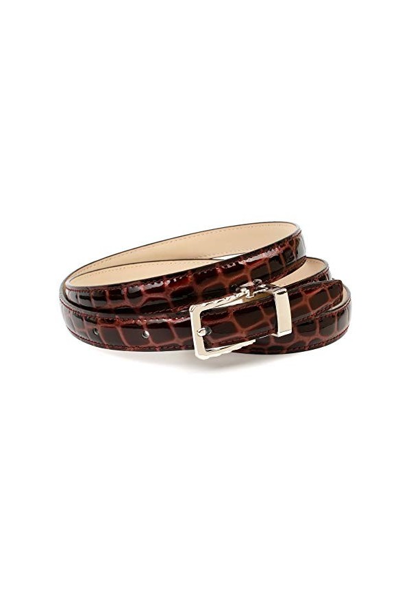 Anthoni Crown Ledergürtel Ceinture, Lila, 75 Femme