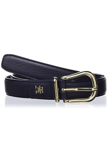 Tommy Hilfiger Ceinture Femme TH Casual 2.5 Ceinture Cuir, Bleu Space Blue , 70