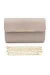 Colours & Beauty Pochette Champagne pour Soirée | Mini Sac à Main de Mariage | Bandouliere Femme | Élégant Bourse de Ceremoni