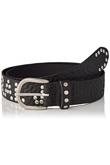 Kaporal - Ceinture femme en cuir fantaisie - Henda - Femme - 80 - Noir