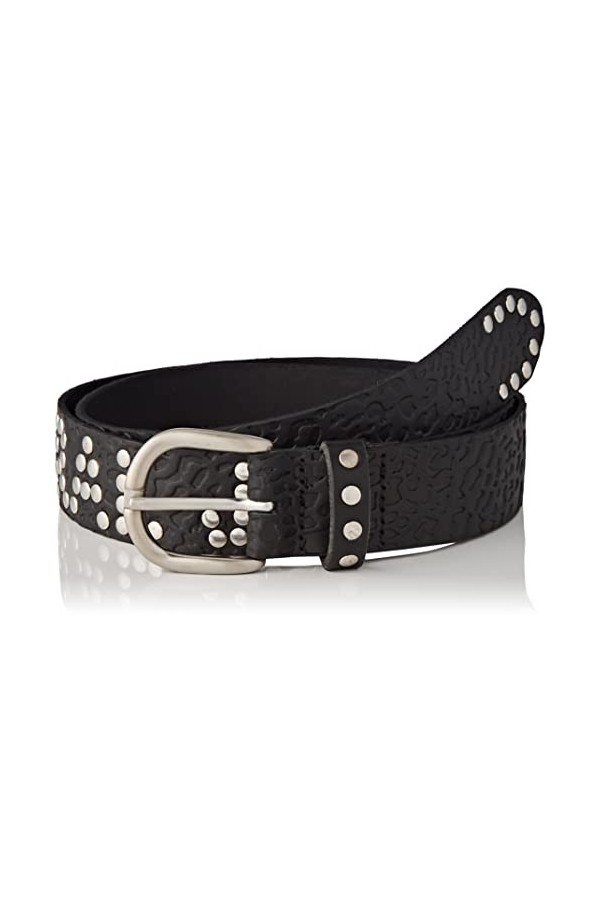 Kaporal - Ceinture femme en cuir fantaisie - Henda - Femme - 80 - Noir