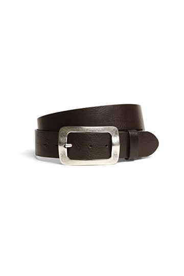 VaModa Ceinture en cuir 4cm | Jeans Belt 40mm pour homme et femme | couleur marron, Longueur-90cm, avec boucle montée modèle 