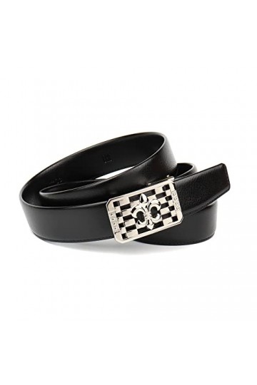 Anthoni Crown Ledergürtel Ceinture, Schwarz, 80 Femme