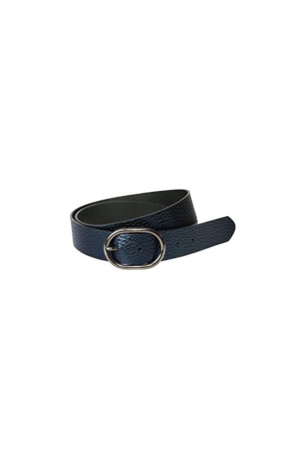 Cecil Ceinture en cuir brillant pour femme, Bleu brillant, 105