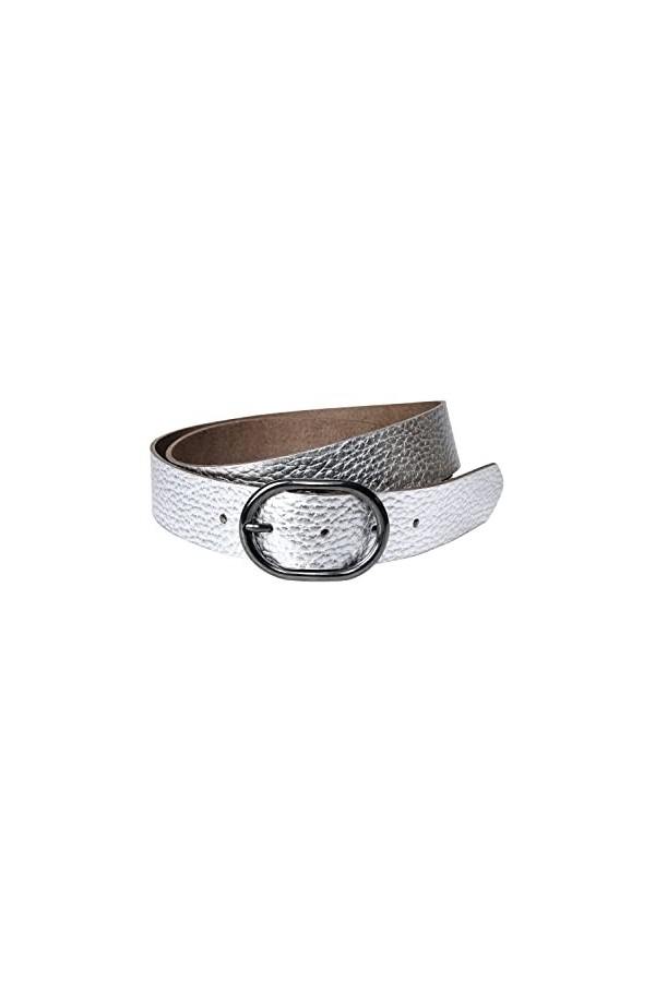 Cecil Ceinture en cuir brillant pour femme, Bleu brillant, 105