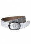 Cecil Ceinture en cuir brillant pour femme, Bleu brillant, 105