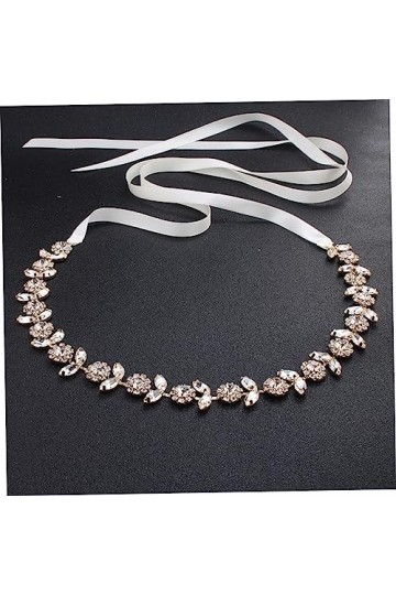 POPETPOP 3 Pièces Fleur De Soleil Demoiselle DHonneur Mariée Femme Ceintures Strass Robe Miss Manuel Décorer Robe De Mariée 