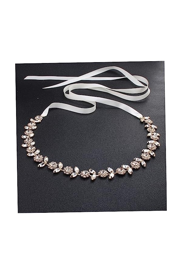 POPETPOP 3 Pièces Fleur De Soleil Demoiselle DHonneur Mariée Femme Ceintures Strass Robe Miss Manuel Décorer Robe De Mariée 