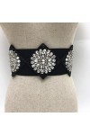 Ceinture Ceinture en Cristal Gemme Ceinture Élastique en Strass À La Main pour Femme