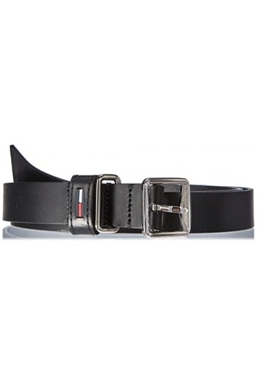 Tommy Jeans TJW Feminine Square Belt Ceinture, Black, 85 cm Femme