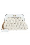 GUESS Sicilia Small Frame Clutch White