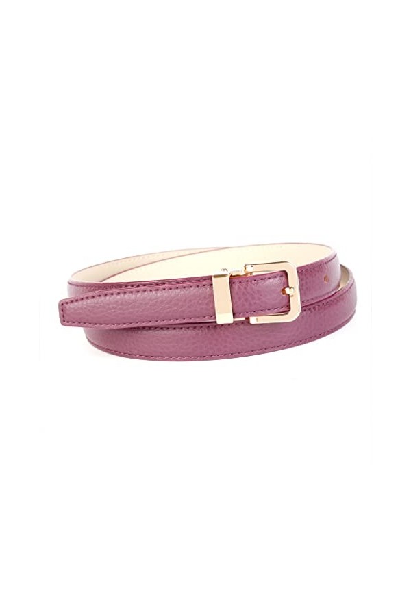 Anthoni Crown Ledergürtel Ceinture, Lila, 85 Femme
