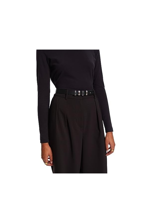 ESPRIT 093EA1S303 Ceinture, 001/BLACK, 100 Femme