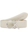 Calvin Klein RE-Lock CK Logo Belt 30MM PBl Ceintures, Stoney Beige, 95 Femme