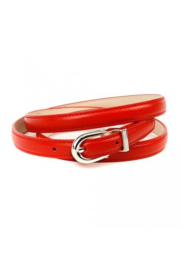 Anthoni Crown Ledergürtel Ceinture, Rot, 100 Femme
