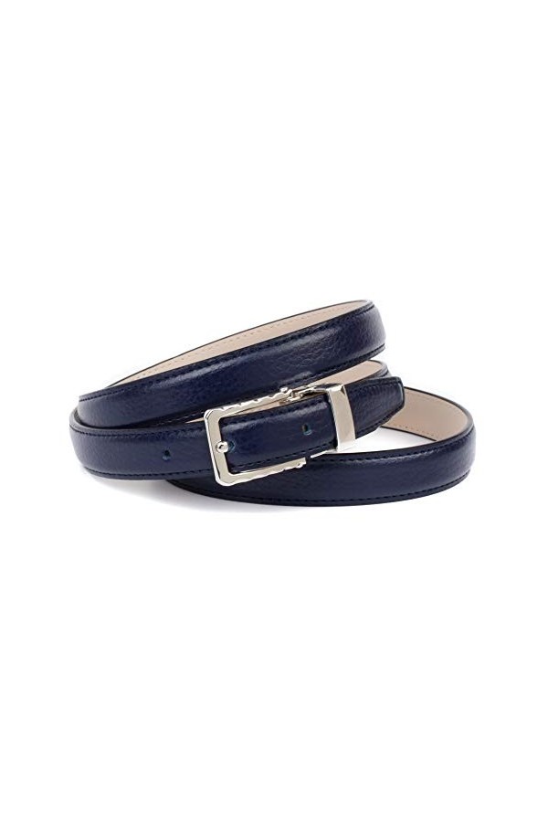 Anthoni Crown Ledergürtel Ceinture, Dunkelblau, 100 Femme