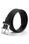 Corkor Ceinture en liège pour femme - 40 mm de large - Produit végétalien - Accessoire décontracté - Noir - Medium