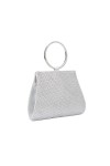 EVEOUT Sac à Main de soirée avec Strass pour Femme Pochettes et Clutches élégant avec chaîne pour Banquet Fête de Mariage Or 