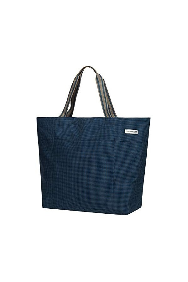 anndora Sac de shopping XXL - Sac de plage - Sac à bandoulière - Couleur au choix, Rouge à pois blancs., xxl