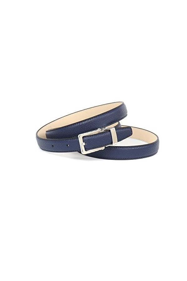 Anthoni Crown Ledergürtel Ceinture, Noir, 110 cm Femme