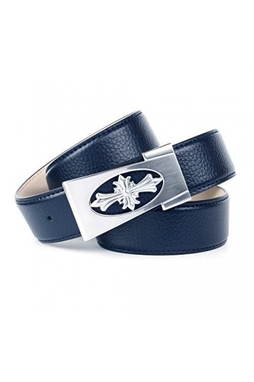 Anthoni Crown A1NET80 Ceinture, Blau Dunkelblau 080 , Taille Fabricant: 90 Femme